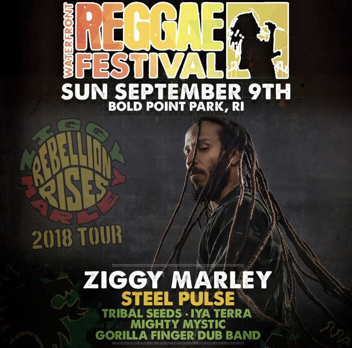 sid_mills's tweet photo. Rhode Island! Sunday, Sept 9th at Bold Point Park Waterfront Reggae Festival! Steel Pulse, Ziggy Marley, Tribal Seeds, Iya Terra, Gorilla Finger Dub Band and Mighty Mystic! #sidmills #steelpulse #spimusicinc #boldpointpark #waterfrontreggaefestival #reggaemusic #steelpulsesummer https://t.co/mSgBnOs2Pn