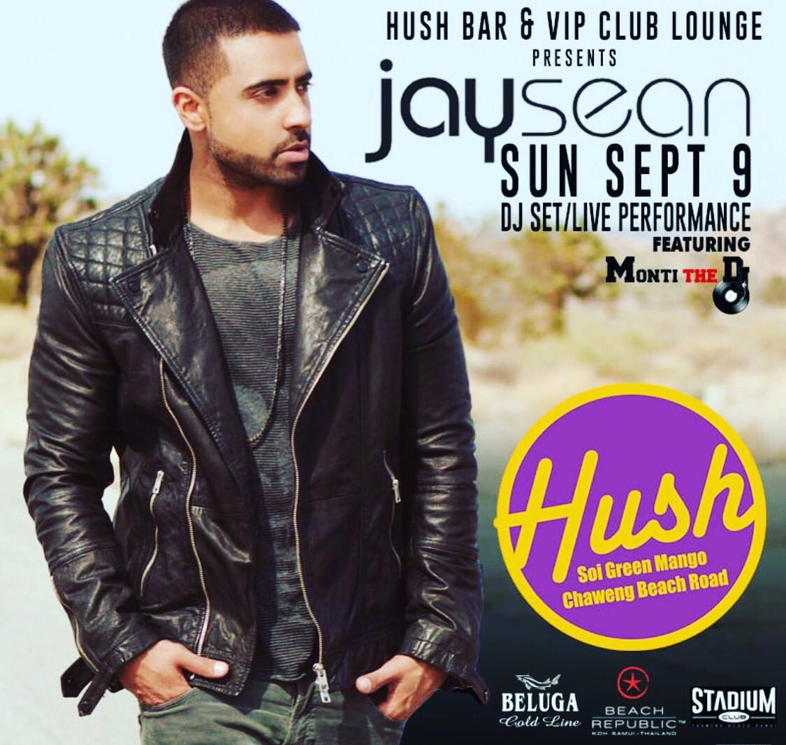 BeachRepublic's tweet photo. Do not miss @jaysean tonight at @hushbarsamui .. proudly sponsored by @beachrepublic #beachrepublic #chilldifferent #jaysean #hushbar https://t.co/XZO7bjUskG