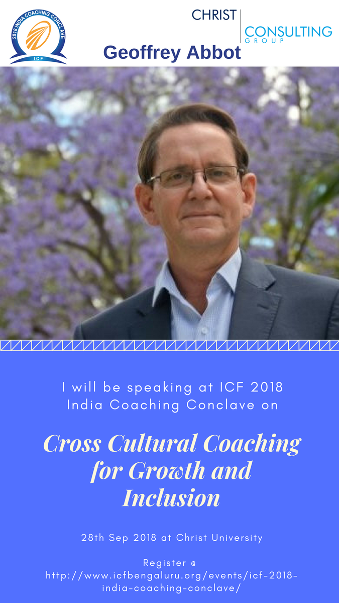 ICF2018India's tweet photo. Don't miss the extended Early Bird Offer! 
And Geoffrey Abbott on 
Cross-Cultural Coaching for Growth and Inclusion

Register Now!! 
https://t.co/0EhiFsAvMR

@ICFBengaluru @icfdelhincr @ICFHyderabad @ICFChennai @icf_mumbai @GoyalGl @VivekMittalz @PunamAbbi @GeoffreyAbbott https://t.co/r8wBiWDQ2J