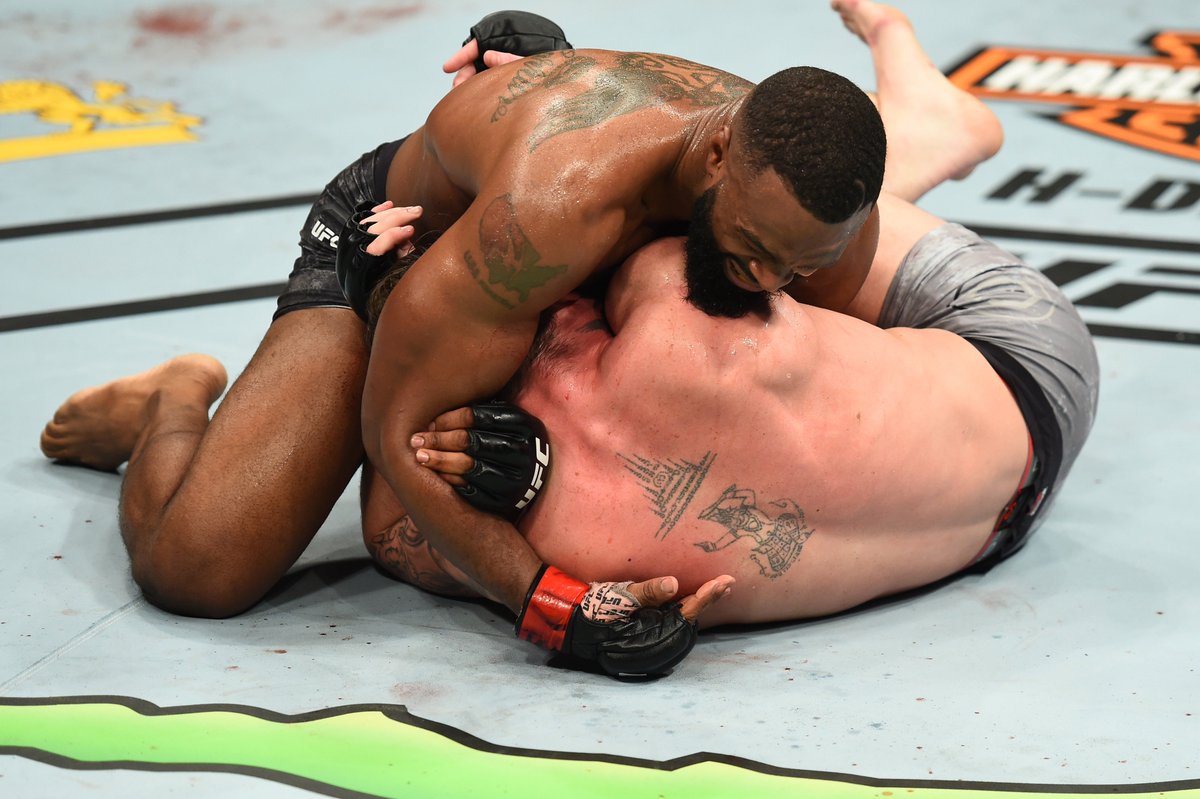 ufc's tweet photo. "I'm just going to keep winning. That's how you prove you're the greatest welterweight of all-time."

@TWooodley #UFC228 https://t.co/bJtkUPcMVQ