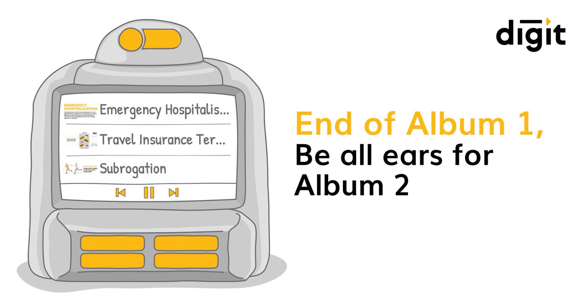 heydigit's tweet image. We’ve loved to simplify insurance for you with ‘Back to Basics’. ‘Album 1 has come to an end, and like all things exciting, it’s not over yet. We’ll be back with ‘Album 2 of Back to Basics’ soon. Till then, we recommend that you get familiar with Album 1 😊
#SimpleTerms #GoDigit