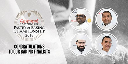 TheProChefME's tweet photo. Here they are, the @RchmntMstrbkr Pastry & Baking Championship - Finalists!
Augustine James, @JEtihadTowers
Habibullah Khan, @anantaradubai
Ibrahim Alzaabi, @FairmontBAB
Jacob Ebba, @dukesdubai
More photos can be found at https://t.co/zNB5qVp2RW
#baking #bakingchef #chef https://t.co/2GSp9WW2kk