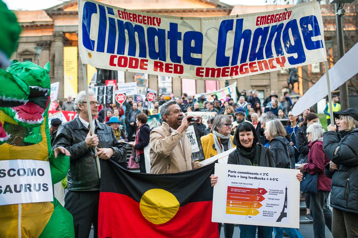 LynnFrankes's tweet photo. The power of the people is greater than the people in power. Thanks to our wonderful young leaders for inspiring us at the Kick Coal out of Canberra rally in Melbourne on Friday. #StopAdani #scomosaurus #aycc #ACF #seed https://t.co/7nmcIaaDkb