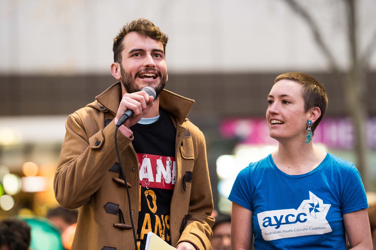 LynnFrankes's tweet photo. The power of the people is greater than the people in power. Thanks to our wonderful young leaders for inspiring us at the Kick Coal out of Canberra rally in Melbourne on Friday. #StopAdani #scomosaurus #aycc #ACF #seed https://t.co/7nmcIaaDkb