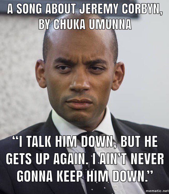 Give it a rest, Chuka. This is what democracy looks like. 

#WeAreCorbyn
#WeAreEnfieldNorth 
#United4Corbyn
#WeAreNotDogs
#WeAreLabour
#SocialistSunday
#cultofgivingashit
#ThisIsDemocracy