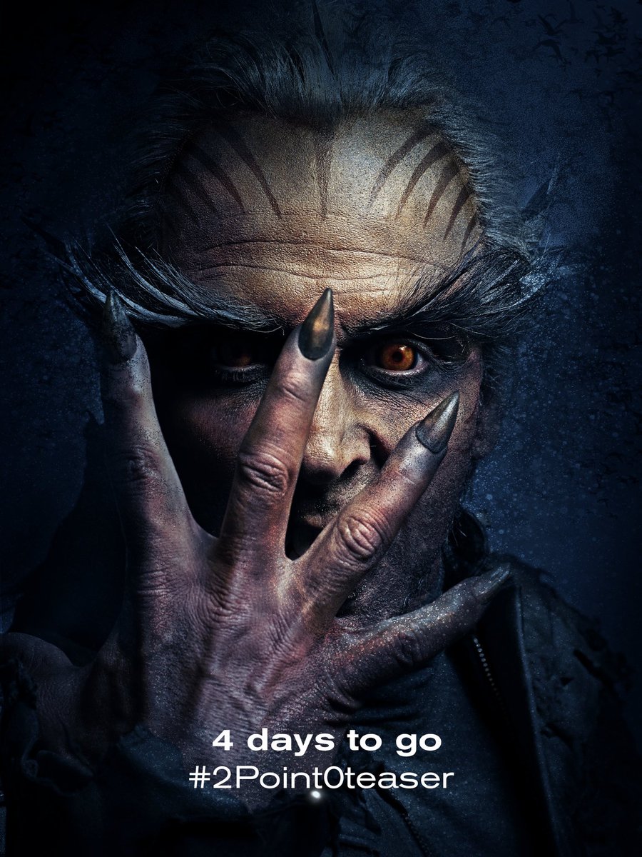 Box_Office_BO's tweet image. #2PointOTeaser in 4 days!

#2PointO #Robot2 #4DaysTo2PointOTeaser @rajinikanth @akshaykumar @LycaProductions @2Point0movie @DharmaMovies @karanjohar