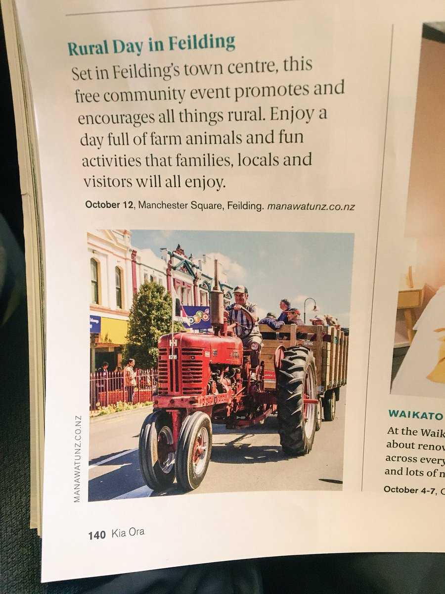 CentralEDA's tweet image. And keep reading to discover more Manawatu events in Feidling, then keep your 👀 peeled for October’s issue where some of Palmerston North’s newest places to eat and drink will be featured 🍽 @FlyAirNZ #PalmerstonNorth #Manawatu #Feilding #events