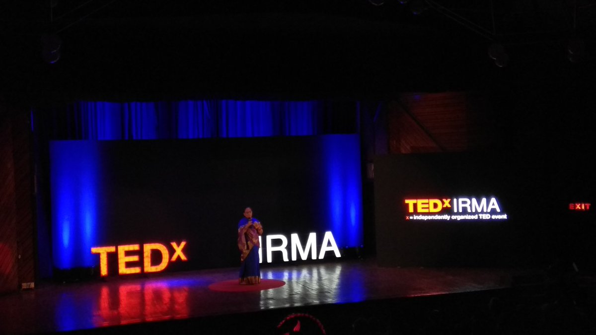 IrmaTedx's tweet photo. No Hurdle is Big, if you are Determined to Make it Big!☺️
@phoolbasanbai mam, You're an Inspiration for Us!! 🙏🙏
It's great to hear about your Journey. 

#TheBigDay #TedxIRMA2018 #ReimaginingRural https://t.co/SmClgXpS5f