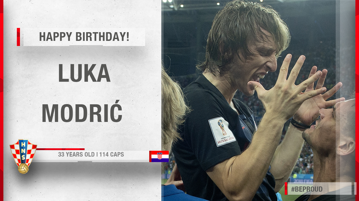 HNS_CFF's tweet photo. 🎂🎁🎉
Happy birthday to our #Croatia captain and icon @lukamodric10 - we wish him all #TheBest! If you know what we mean 😉

#BeProud #Family #Vatreni🔥 https://t.co/np7mocy3dj