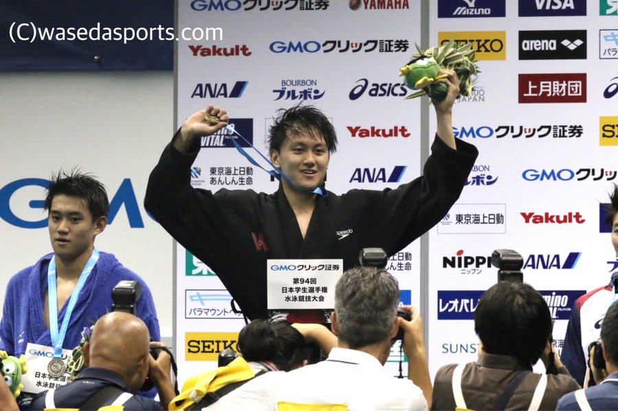 競泳インカレ男子 日本学生選手権水泳競技大会18 結果速報順位 出場選手 ずっとスポーツ