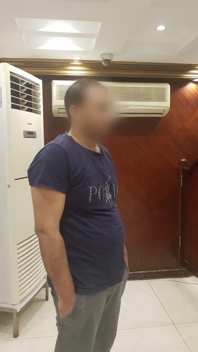 الشاب المصري بعد القبض عليه في السعودية