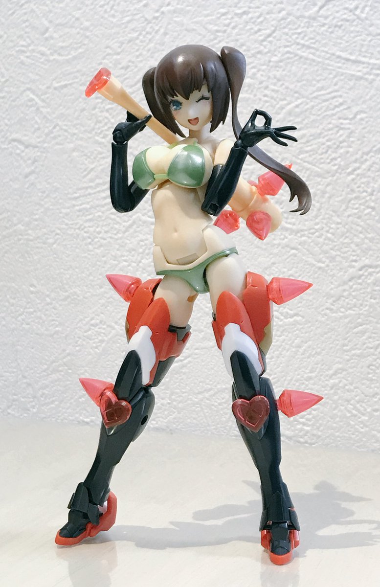 Mai 07 Wf断念 U Tvitteri Muscutoさんの改造パーツとr66さんのデカール使ったら原形がよくわからなくなってきたw 本当はメカ部分は付けない予定だったけど塗装も含めてもうちょい考えようかな メガミデバイス