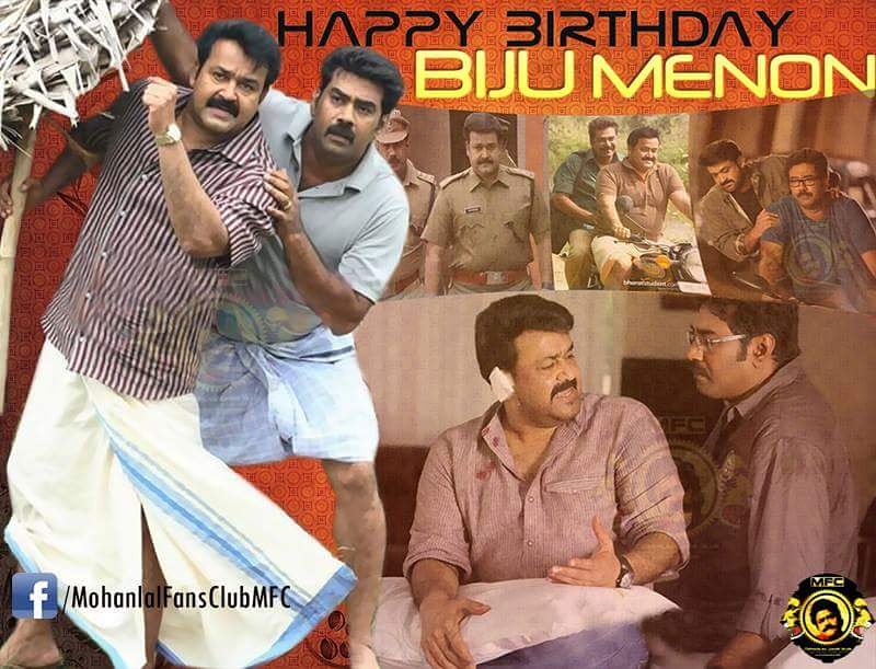 Happy birthday Biju Menon  