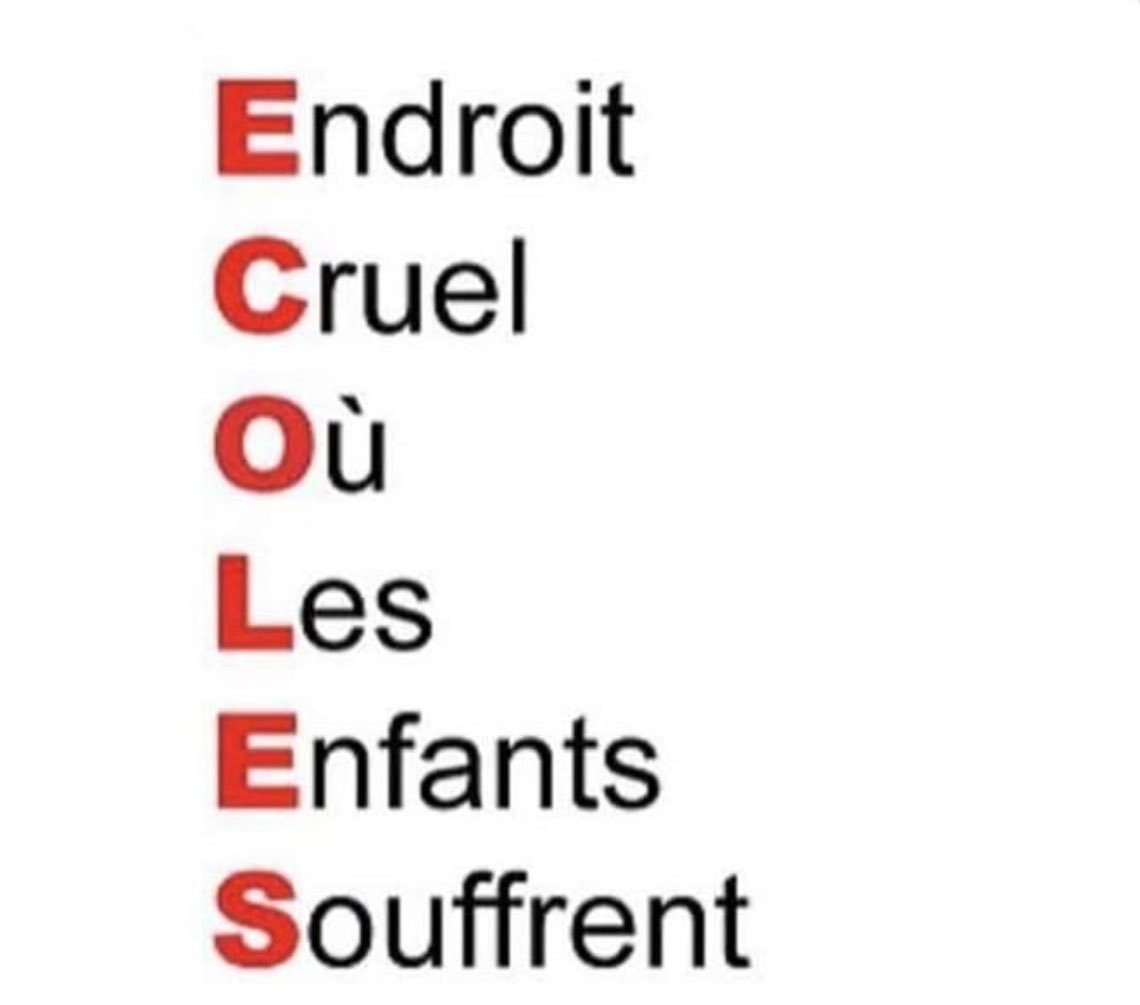 codehumour1's tweet image. J’ai trouvé la signification du mot ÉCOLE: