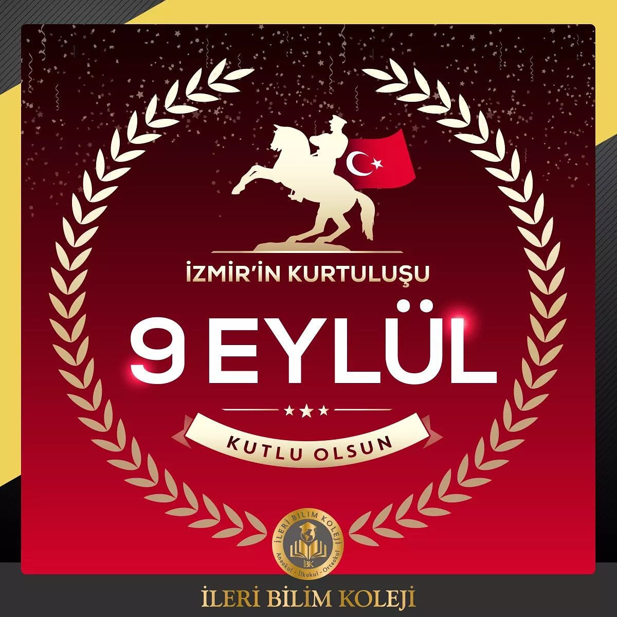 #İzmir Ülkemizin kuruluş tarihindeki en önemli günlerden olan, 9 Eylül, İzmir'in düşman işgalinden kurtuluşunun 96'ıncı yıl dönümü kutlu olsun.