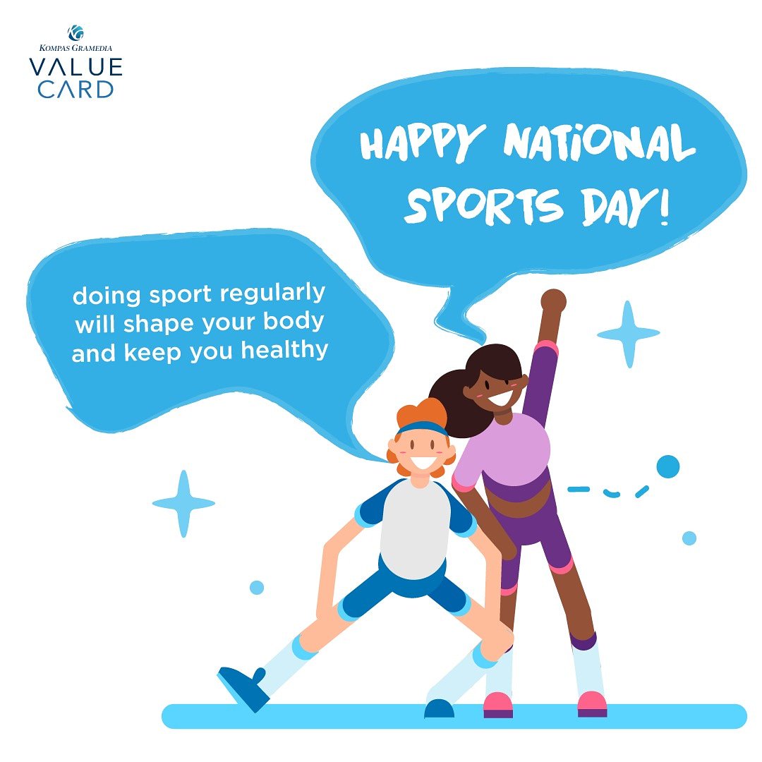 Psst, hari ini diperingati hari olahraga nasional! 
Coba ingat-ingat, hari Minggu ini kamu sudah berolahraga apa? 
Olahraga teratur membantu tubuh tetap sehat dan bugar, lho! 
Yuk mulai membiasakan berolahraga rutin.

#hariolahraganasional #olahraga #sport #kgvaluecard