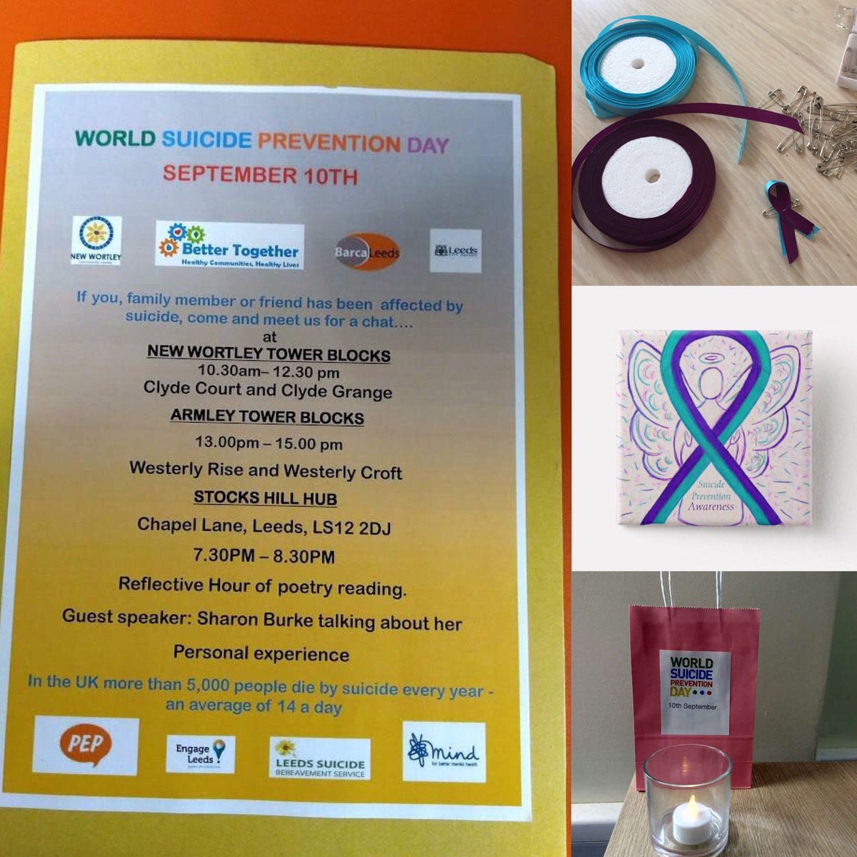 #WSPD18 tomorrow we will be working with local agencies offering advice, information and free food together with mindful arts n crafts. Look out for the LCC Hugo bus at these locations.