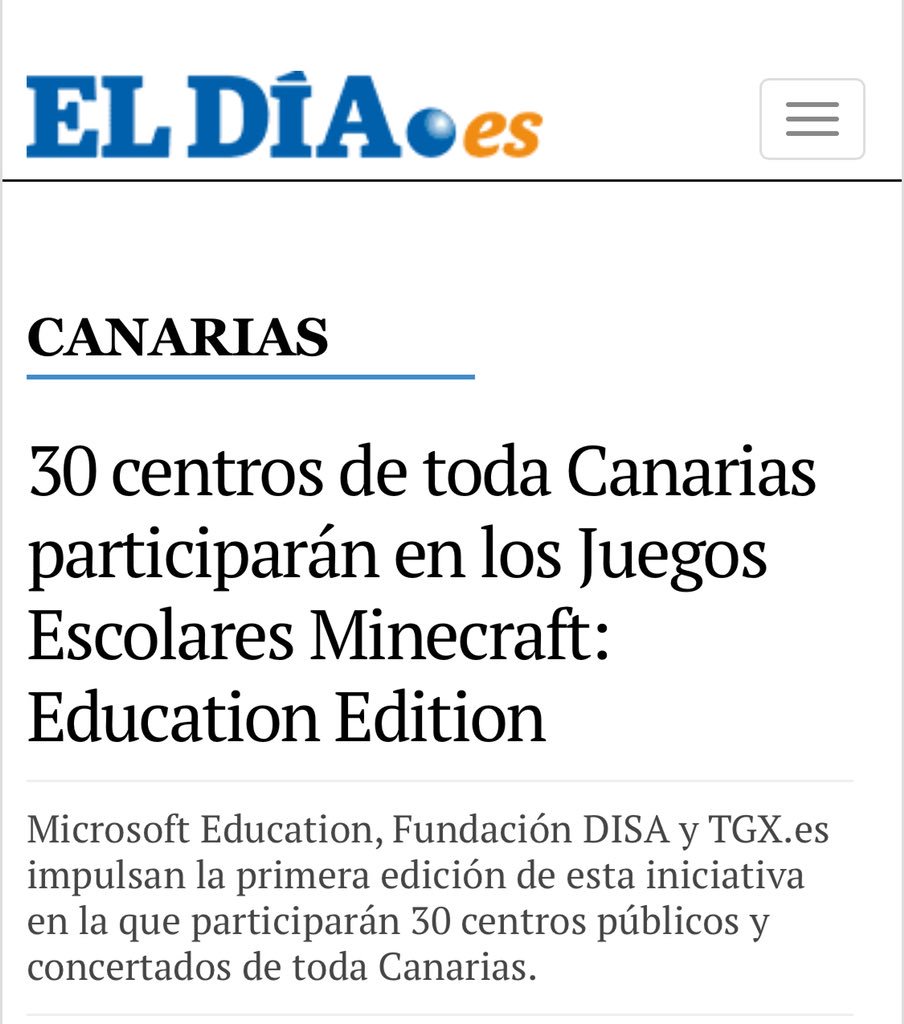 Como cada domingo hacemos un repaso de las #NoticiasDEscuela positivas sobre Educación. 
Como sabéis, no es fácil. Os retamos a encontrar noticias que favorezcan nuestro campo y estaremos encantados de compartirlas.

Esta semana nos hacemos eco de esta noticia de <a href="/eldia/">El Día</a>