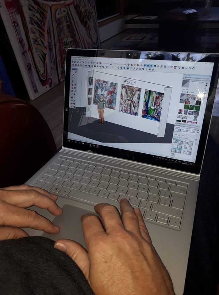 Pigsyinspace's tweet photo. Getting set for my next showing https://t.co/ok3ztL40TX #curator #curatingart #artcurator #artshow https://t.co/lmELYLI0SH