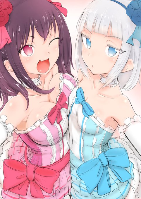 青空アンダーガールズというゲームのキャラを描いてみました。最近の3Dダンスはよく動くしかわいいしホントすごい・・・。 #あおガル #あおガル美術部 