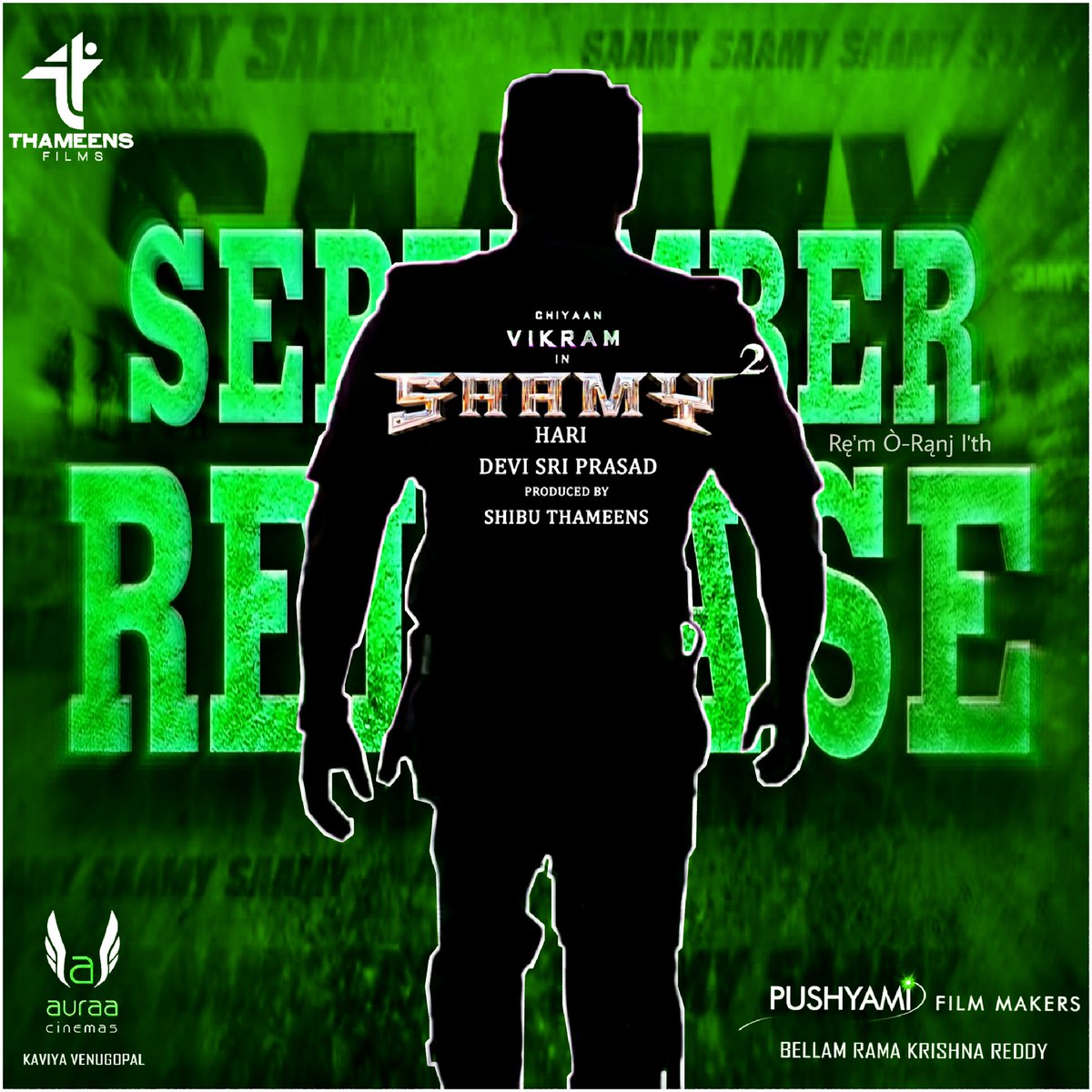 Remo_RanjithCVF's tweet photo. #NewProfilePic

#Fastest1MViewsForSAAMYTrailer

 https://t.co/0duiqkw7Hl 

#ChiyaanVikram
#Saamysquare 
#Saamysquarefromseptember20 @KeerthyOfficial @aishu_dil #DirectorHari_ @ThisIsDSP @ThameensFilms @shibuthameens @auraacinemas @PushyamiFM @SonyMusicSouth @proyuvraaj https://t.co/QYq0ODlh0m
