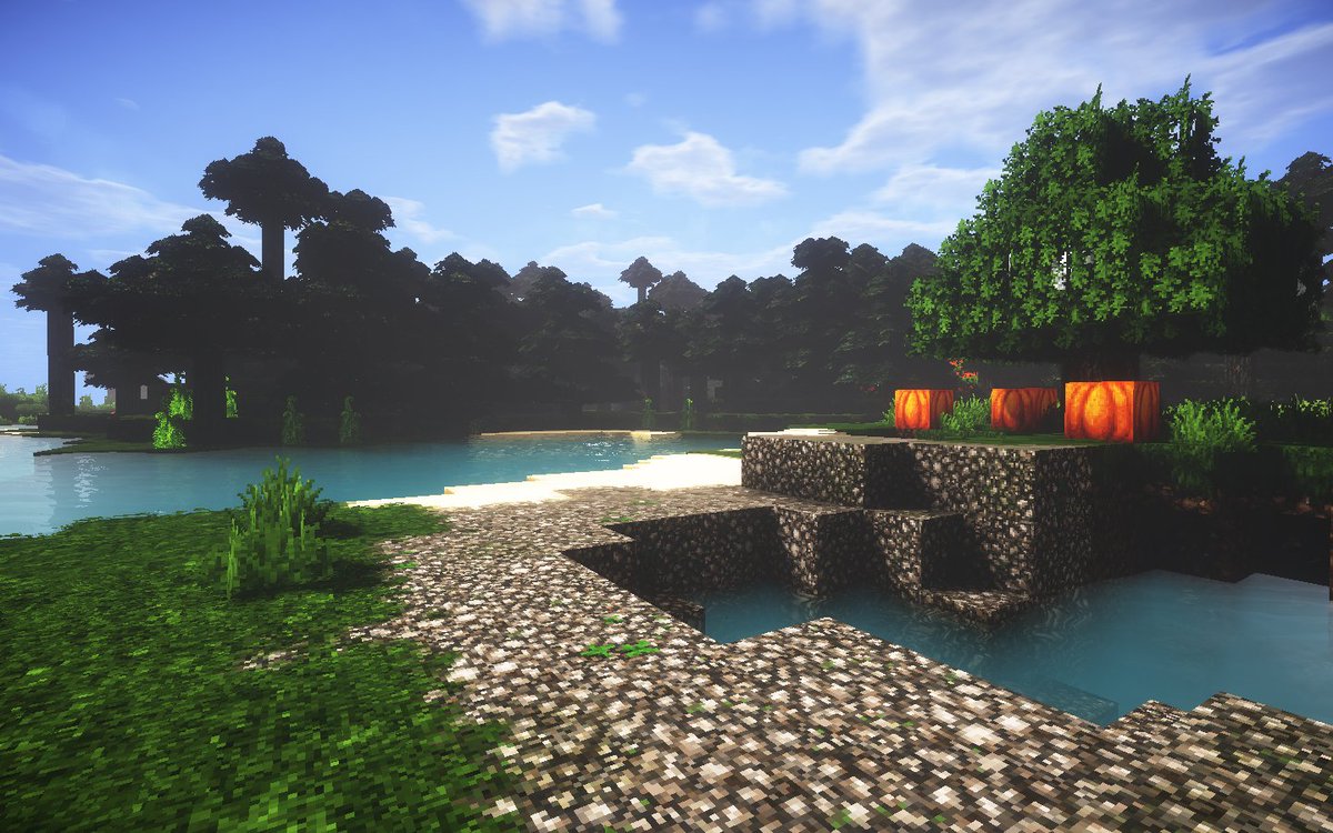 Triliton's tweet image. I have cleaned up more colours. 1st pic is before, 2nd is after cleanup. The file has been updated and re-uploaded. #Minecraft #Myshaders #Glsl