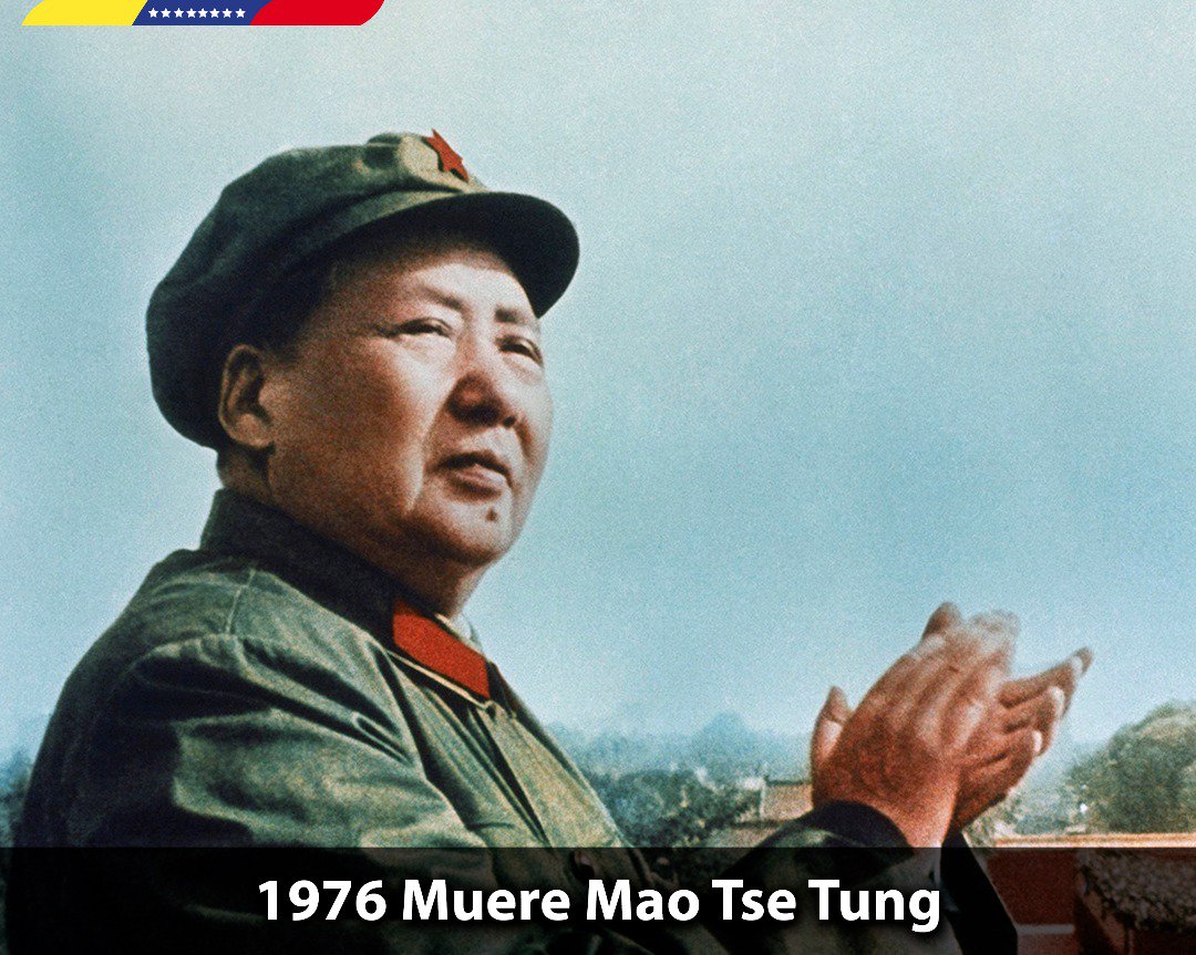 Hace 42 años falleció el Gran Timonel de la Revolución China, Mao Tse Tung. Líder del Partido Comunista y 1er Presidente de la República Popular; su gobierno dignificó al pueblo campesino. Mao nos dejó un legado de lucha antiimperialista junto a la clase obrera. ¡Venceremos!