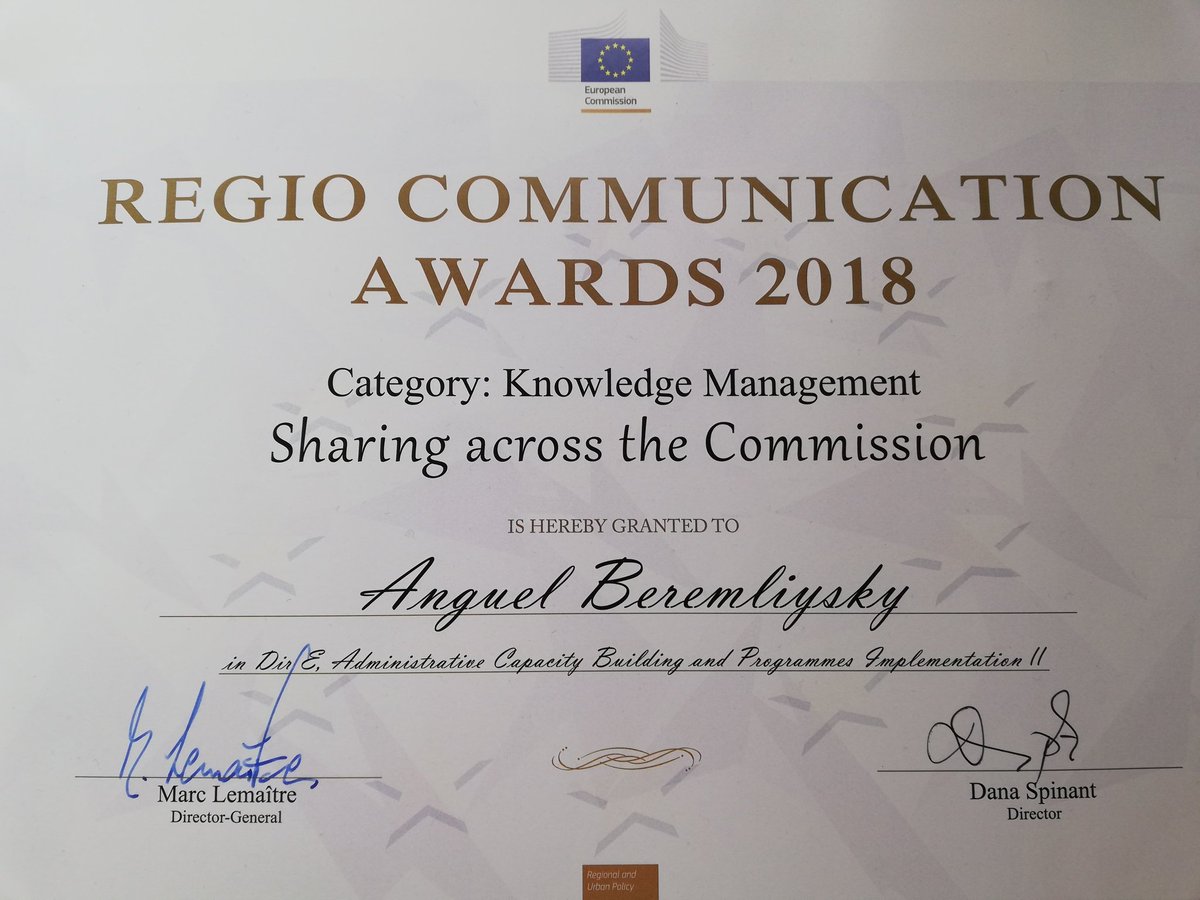 aberemliysky's tweet photo. @CocoDeBrux @EUinmyRegion @lemaitre_eu @RegioPoland @RegioEvaluation @JohnW_Bxl @PeterBerkowitz1 @DanaSpinant @AgnesMONFRET 🏆👏Special thanks to our #knowledgemanagement team! cc @anneabrux https://t.co/sq9BWeXXyi
