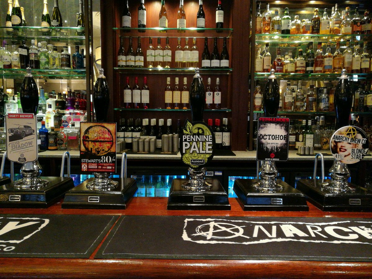 #OnTheBar 
<a href="/ossettbrewery/">Ossett Brewery</a> 
<a href="/StewartBrewing/">StewartBrewing</a> 
@AllendaleAle 
<a href="/FernandesBrewer/">Fernandes Brewery</a> 
<a href="/AnarchyBrewCo/">Anarchy Brew Co</a>