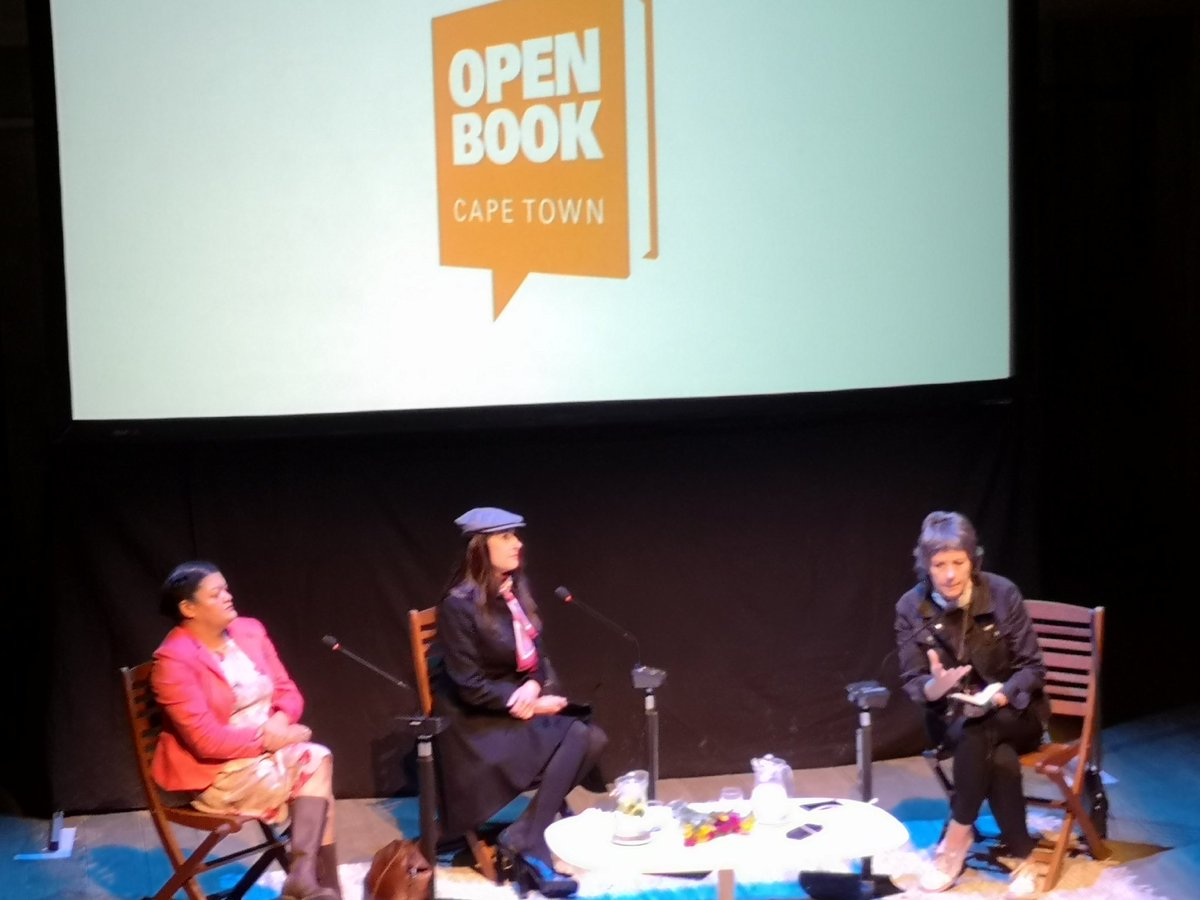 NikkiSchaay's tweet photo. Thanks @MarianneThamm, Chris Steyn, Maygene De Wee for being @OpenBookFest and sharing your insights about the Lost Boys of Bird Island. It was an honor to be in the presence of such courageous journalists. Thank you for holding the dynamic space and for remembering Mark Minnie. https://t.co/3dLWxJmodY