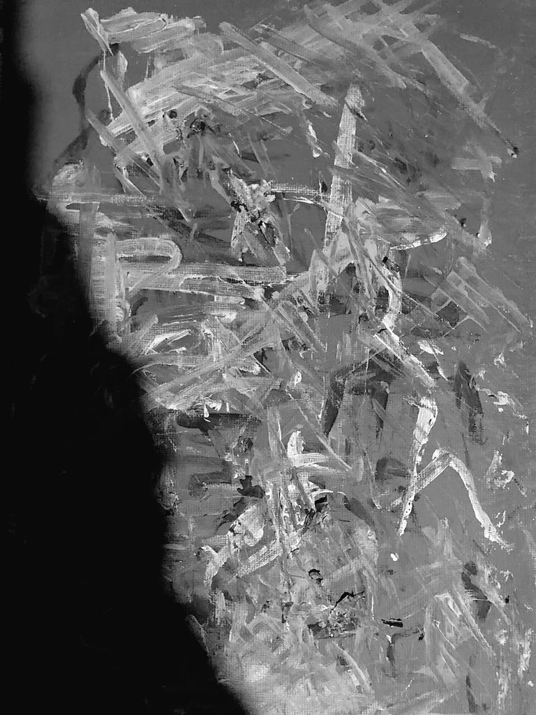 2D_HKH's tweet photo. Some more abstract painting ... What do you think and what can you see？😁😁😁 ☘️☘️☘️ #art #abstractart #painting #artworks #nocolor https://t.co/4UiFgSCjkv