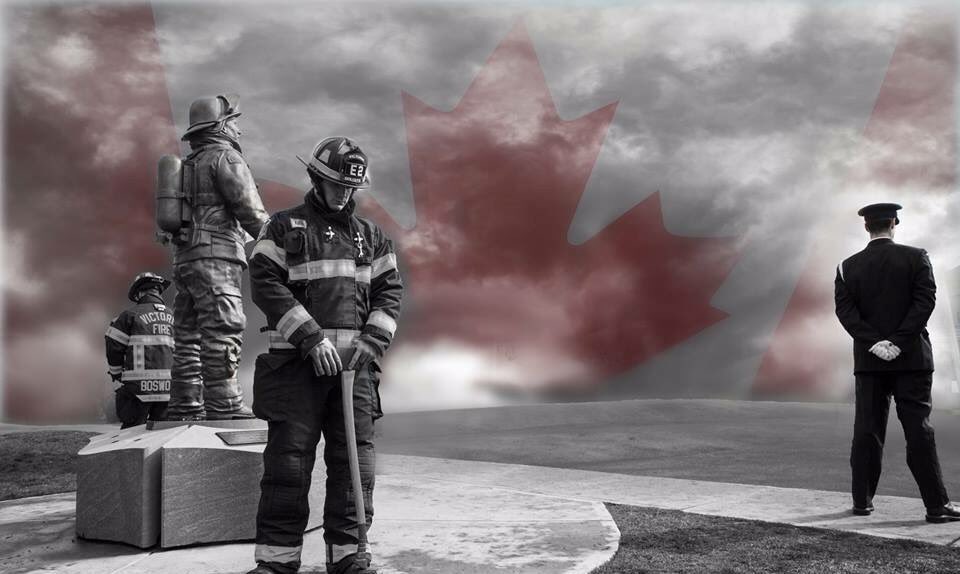 SaskPPOM's tweet photo. Sept 9th is Firefighters Memorial Day in Canada. We remember those who selflessly answered the call for help.  #heroesinlife https://t.co/GyoSdaxMDX