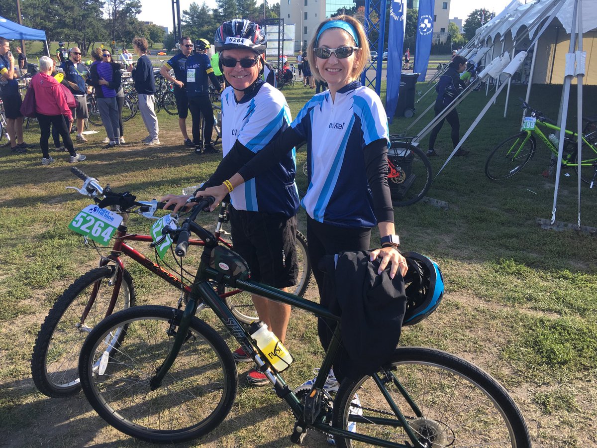 arm65west's tweet photo. Me and the one and only Mr. @Mitel Jerry Sparling ready to #doTHERIDE for The Ottawa Hospital. #cancerresearch https://t.co/d8ZoPCFuVX