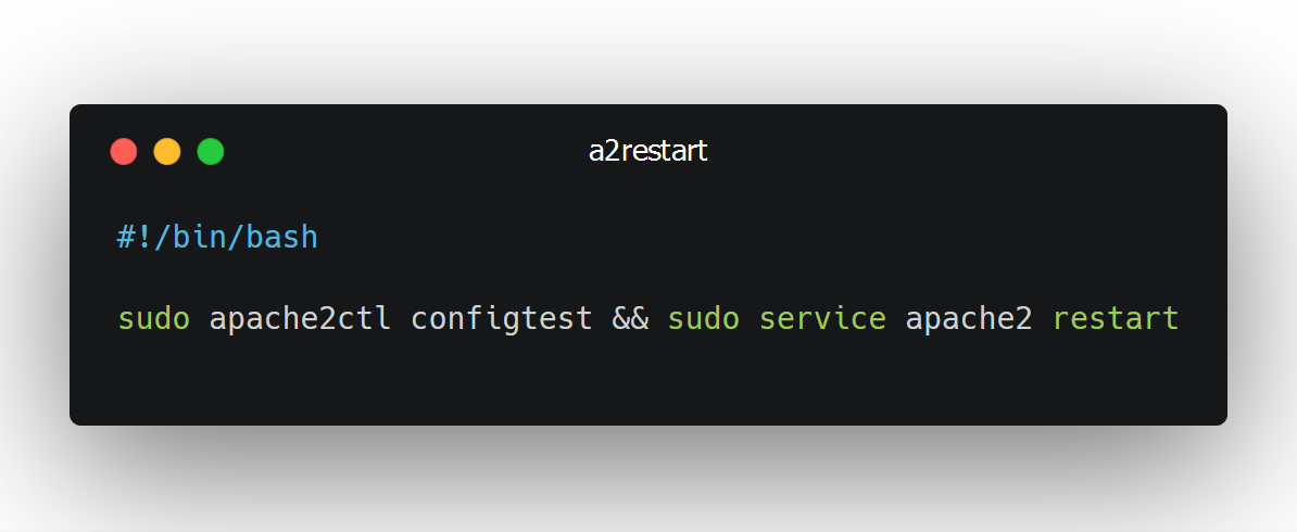 Cifro's tweet photo. I'm too lazy to type linux commands when I'm doing devops stuff. So I created for myself these little shell helpers... a2reload, a2restart, a2test, a2buddy...
#apache #linux #devops https://t.co/44Zi6EhfqJ