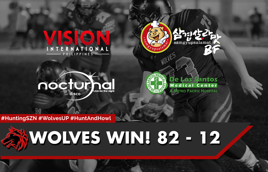 PAFL_Wolves's tweet photo. Hi! Wolves Fans. We got our second W yesterday against team Datu. Thank you to everyone who attended the @officialpafl 2018 Season Week 2. https://t.co/w8dzXqFpv2