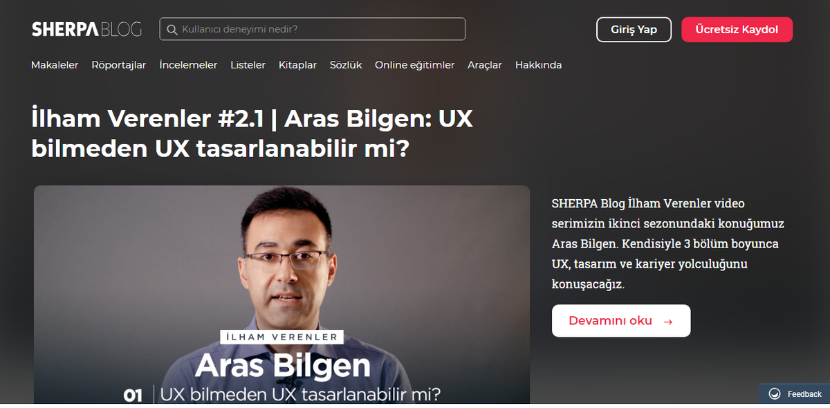SHERPA Blog, tasarım odaklı düşünceye odaklanan bilgi topluluğunu Türkçe bilgi ve kültür içerikleriyle bir araya getiren bir online medyadır. <a href="/SHERPABlog/">SHERPA Blog</a> 

bircokproje.com/2018/09/09/she…