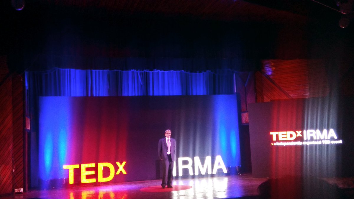 IrmaTedx's tweet photo. The Fifth Speaker of the day, @TamalBandyo is sharing with us; the Transformation of #BandhanBank and his own transition from Journalism to being a Writer! 

#TheBigDay #TedxIRMA2018 #ReimaginingRural https://t.co/CB9Vuh9Y0J