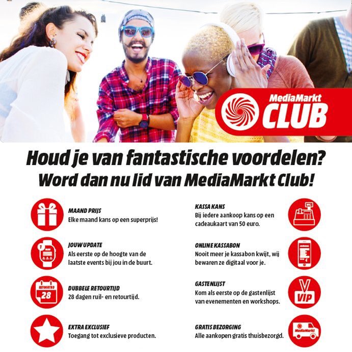MediaMarktMidd's tweet photo. #MediaMarktClub - Word lid van #MediaMarkt Club! Dan profiteer je altijd en overal van exclusieve Club-voordelen, waanzinnige winacties en leuke verrassingen. Bekijk hier de voordelen: https://t.co/P9X8K3X5Fe #Club #Voordelen https://t.co/1eTnny1bU7