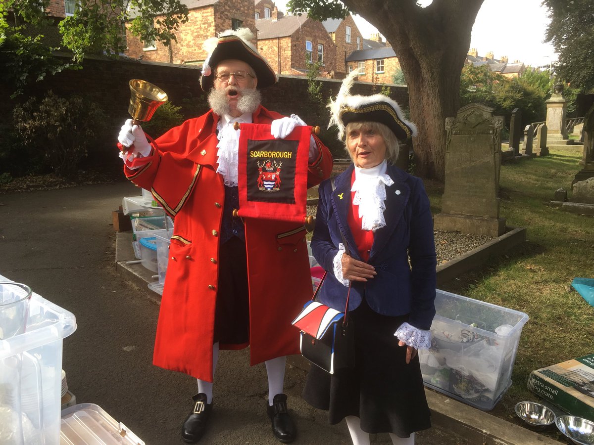DeanRoadChapel's tweet photo. The town crier has come to make sure everyone knows what’s going on at the #Cemetery #Fair in Dean Road Cemetery today https://t.co/qUpFXuszSU