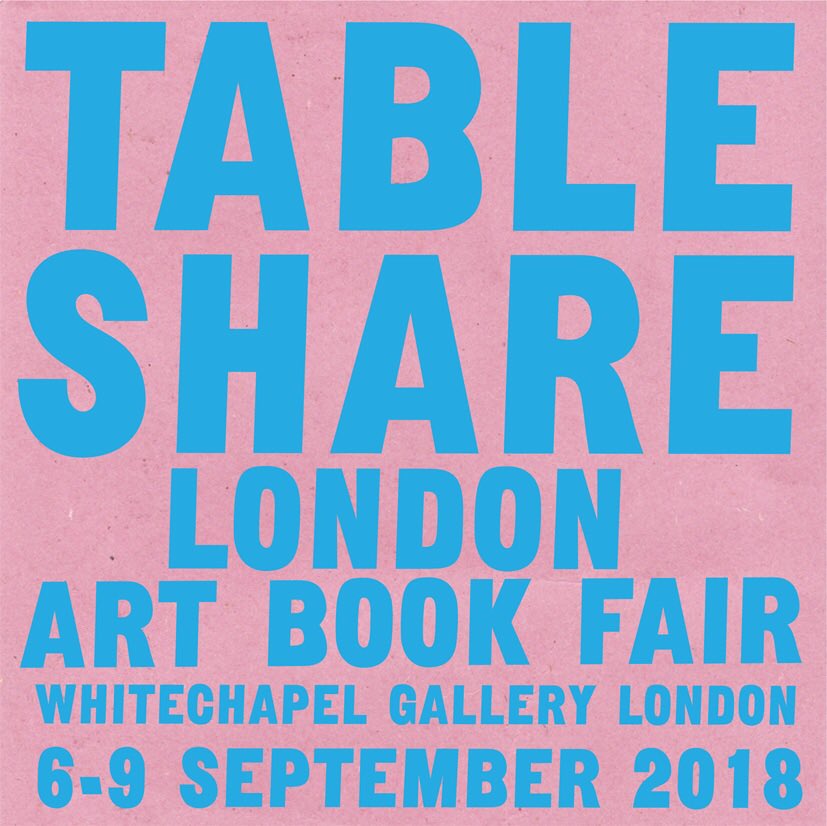 prototypepubs's tweet photo. We’ll be at the London Art Book Fair @_TheWhitechapel from 2-4pm TODAY as part of a table share organised by the brilliant and generous @xmarks. Come and see us and browse or buy some books! #LABF18 https://t.co/zOjPGzVD0e