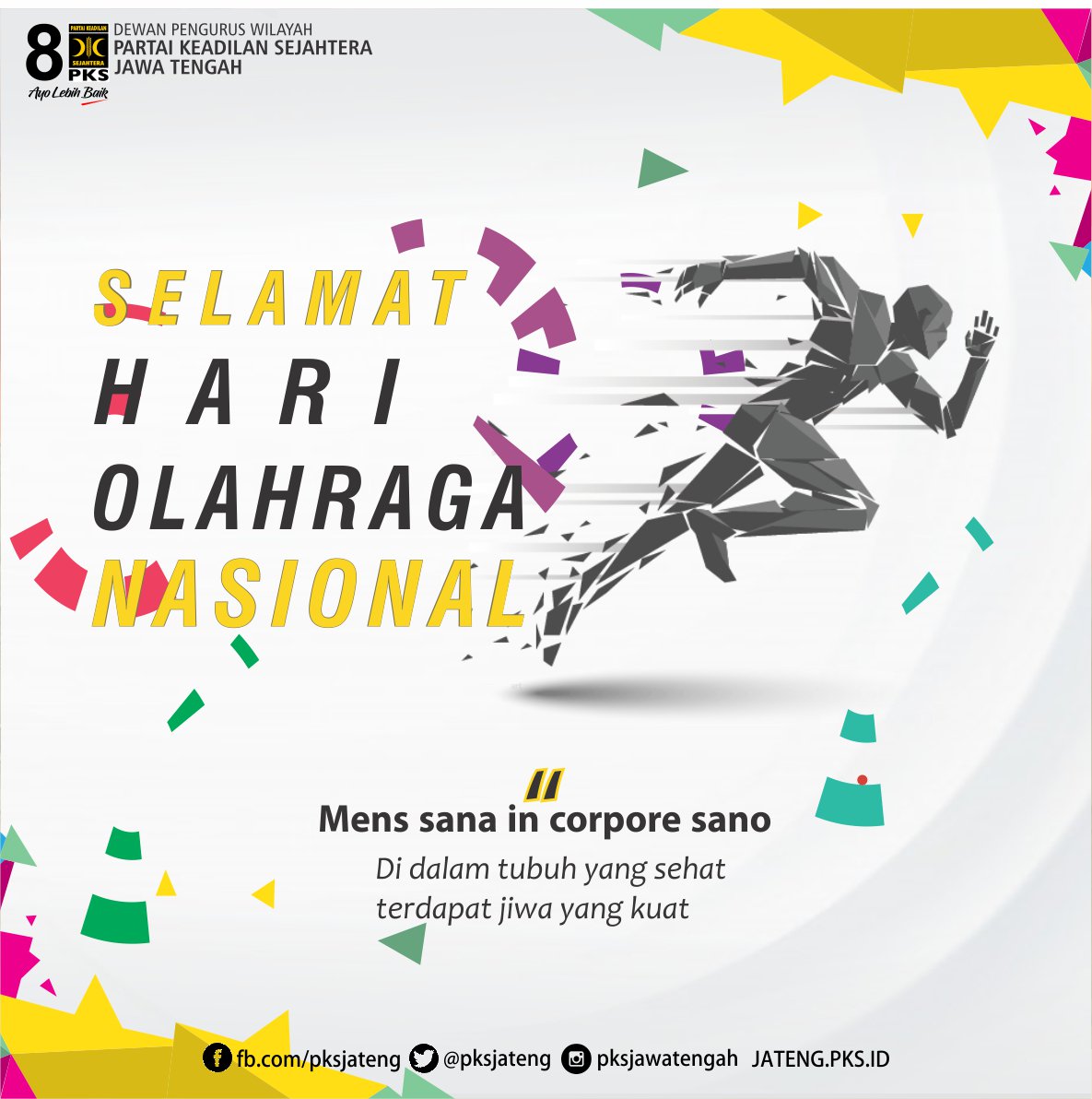 Selamat hari Olahraga Nasional, mari gairahkan semangat berolahraga sedulur sekalian 💪

#haornas