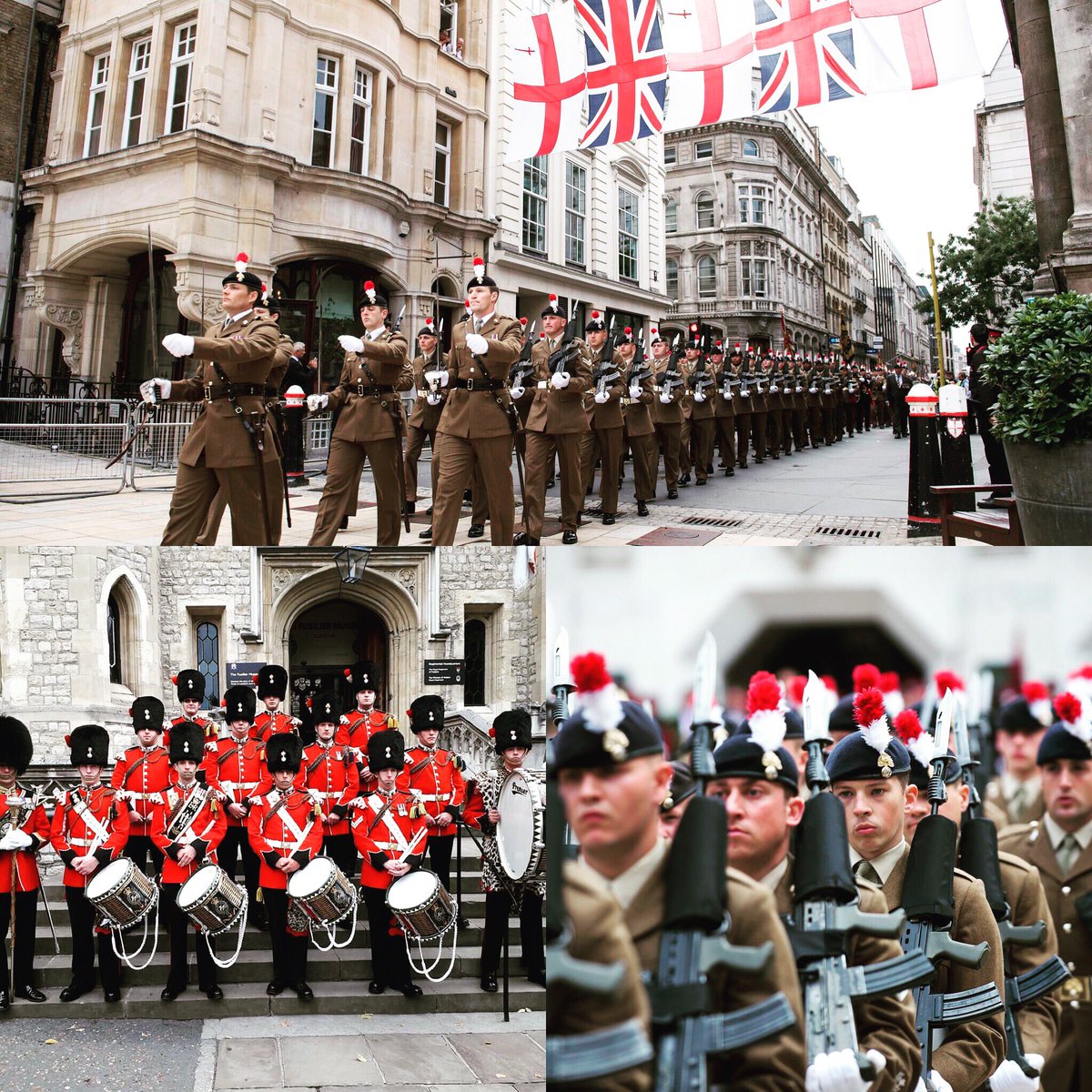 FirstFusiliers's tweet photo. Fantastic week for the Battalion and Regiment as we marched the #hackle through the City of London with @5thfusiliers.
#Fusilier50 https://t.co/HHeTEHo2ny