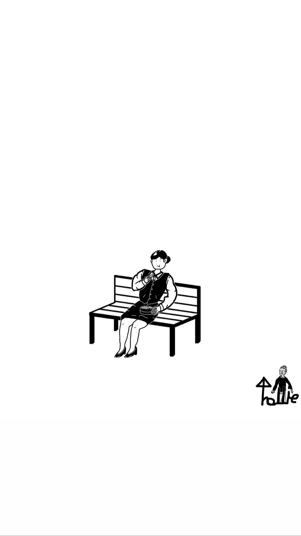 44nollie 食べる人 サブカル サブカルクソ女 サブカル女子 絵描きさんと繋がりたい イラストレーター イラスト イラストレーション アート お洒落 ギャラリー イラスト好きと繋がりたい シンプル シンプルかわいい オフィスレディ お弁当 Ol