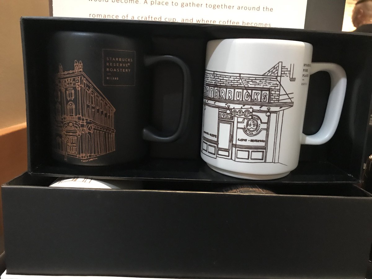 These 2 mugs at <a href="/Starbucks/">Starbucks</a> Reserve &amp; Pike Place! Did anyone buy them? #starbucks #starbucksmugs