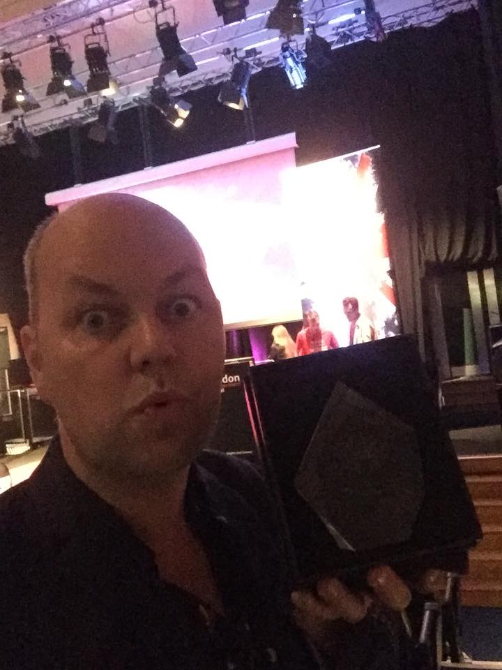 allanplendy's tweet photo. Thanks to the #BritishScreenwritersAwards for the lovely award for Best Children's Scriptwriting!  A lovely ceremony, funny and relaxed.  Well done everyone! https://t.co/W8S6peYwtK