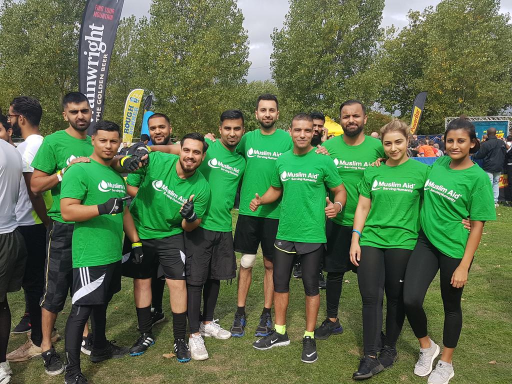 Muslim_Aid's tweet image. They're all ready to face the #roughrunner challenge!