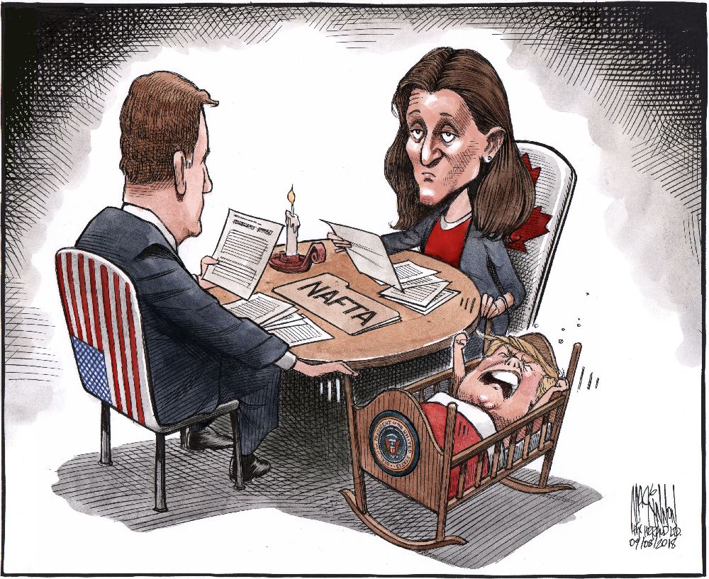 JeanyJerome's tweet photo. @TomTito1 @Frankvdb711 @Trixie883low @mishaMarinsky @realDonaldTrump Montreal really is a fabulous city! On topic: The #NinComPres #TantrumInChief is following his leader ๐ท๐บ He also doesn't like to negotiate with a woman... especially one with such intelligence ( Minister of Foreign Affairs Chrystia Freeland ) https://t.co/Kk27jajGdL
