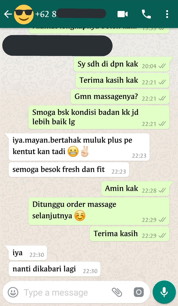 onlyman228's tweet photo. Numpang share testimoni suhu 🙏

New testimoni from my new customer, thx dude

Privacy of customer is number one
And pls keep privacy of therapist too ☺️

#outcall
#pijatpanggilan #pijatpria #latepost

@CanduPijat
@GudangPijat @PijatLover @pijatpria @PijatSerpong @sukapijatbgt https://t.co/g17IU6W9qY