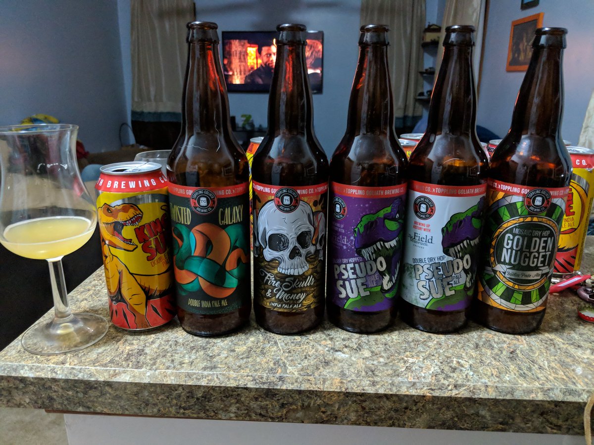 CoreyHinkle's tweet photo. @TGBrews Finally got to drink everything we brought back from MD2018 last night! https://t.co/PRlE2rqKlY