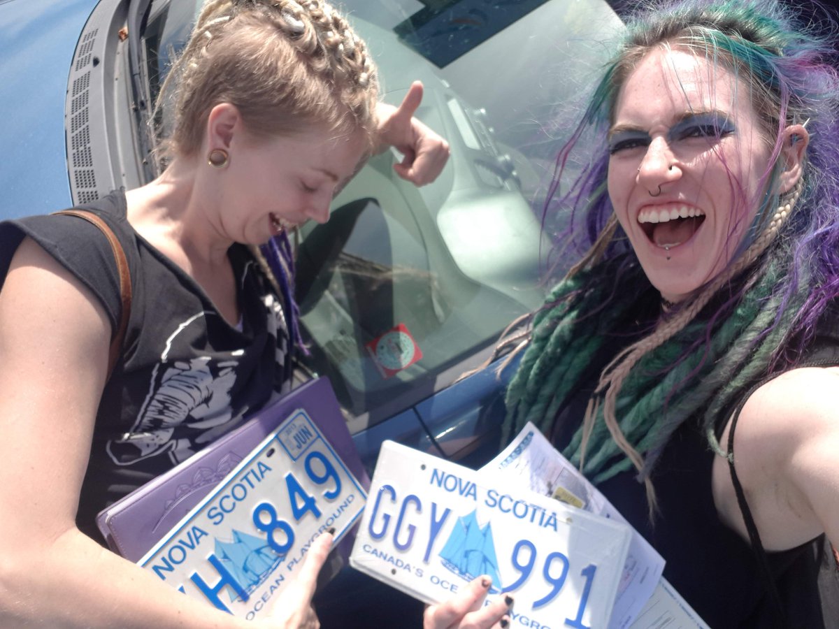 LLauraMayhem's tweet photo. After an eventful day at the DMV our cars are AMPED AND READY!!! 

#nailedit #adult #insurance #DMV #NovaScotia https://t.co/V65XOoW4fI